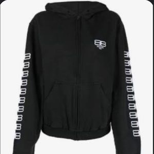 Balenciaga logo print hoodie